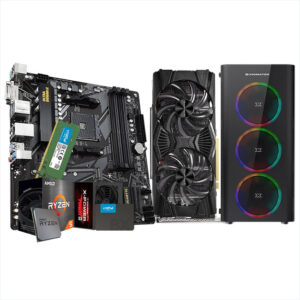 AMD Ryzen 5 5500 Bundle - Gainward GeForce GTX 1660 SUPER Ghost 6GB GDDR6 - GIGABYTE Motherboard B550M DS3H - Crucial 16GB DDR4 3200MHz - Crucial BX500 480GB 2.5” SSD - Xigmatek Diamond + 4 * Fixed Rainbow Fans - Xigmatek X-POWER 600W 80+ PSU