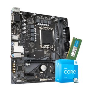 Intel Core i3-13100 - GIGABYTE H610M S2 DDR4 - Crucial 8GB DDR4 3200MHz