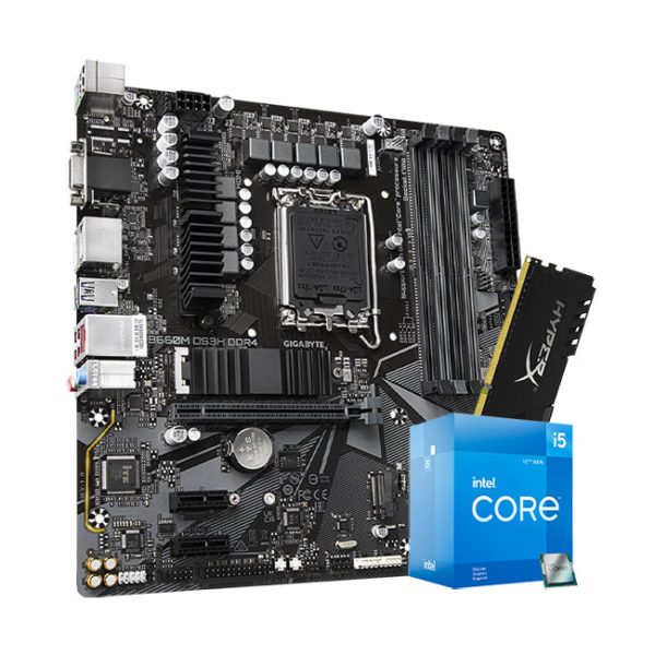 Intel Core i5-12400F - GIGABYTE B660M DS3H DDR4 - HyperX Fury 16GB DDR4 3200MHz
