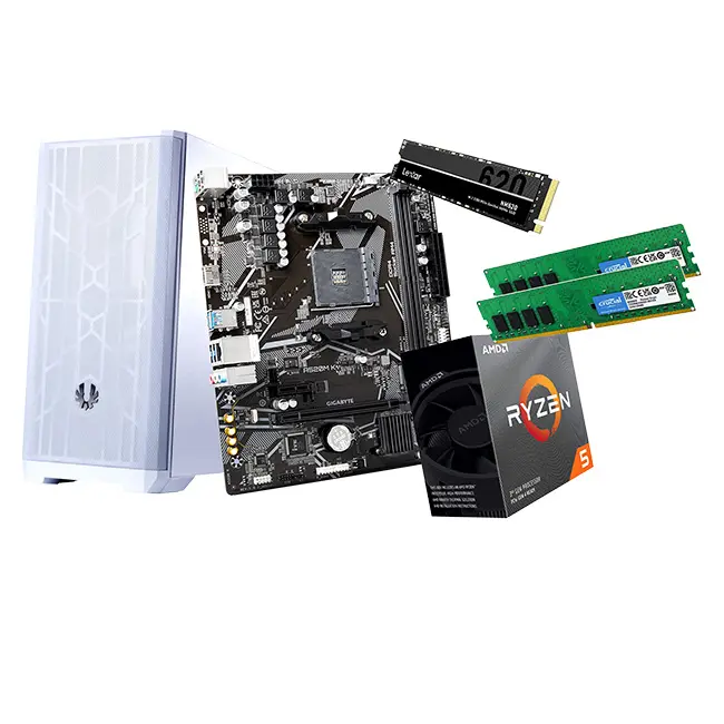 CPU AMD RYZEN 5 5600 BOX + M.B G.B A520M-K V2 + RAM DDR4